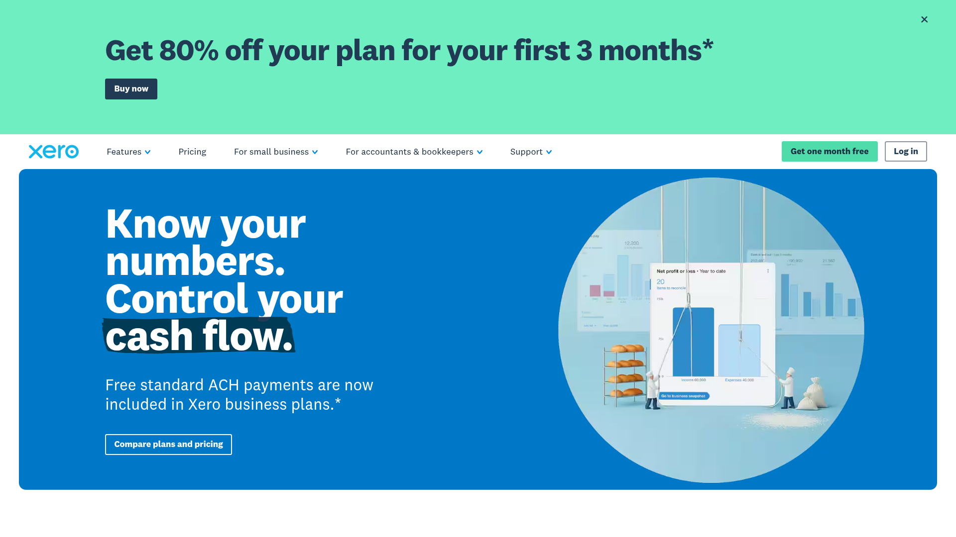 Screenshot of https://www.xero.com cited by Gemini